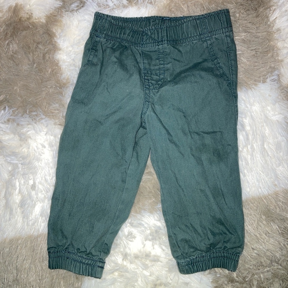 Carter's Green Jogger Sweatpants with Elastic Waist